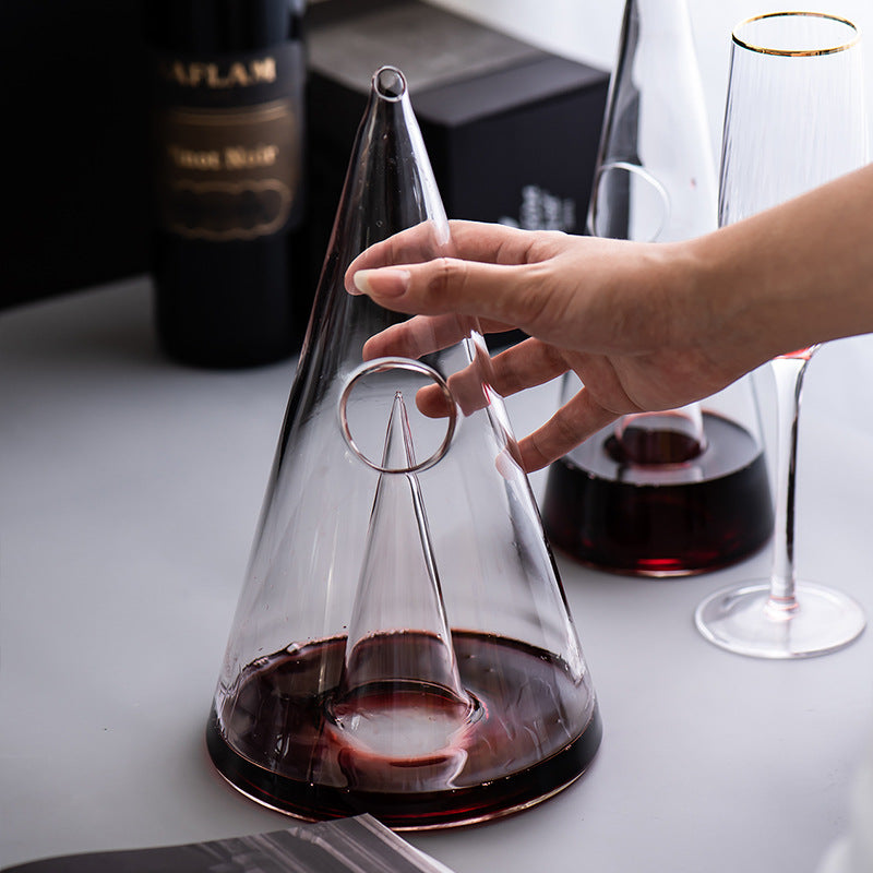 Fast waterfall decanter