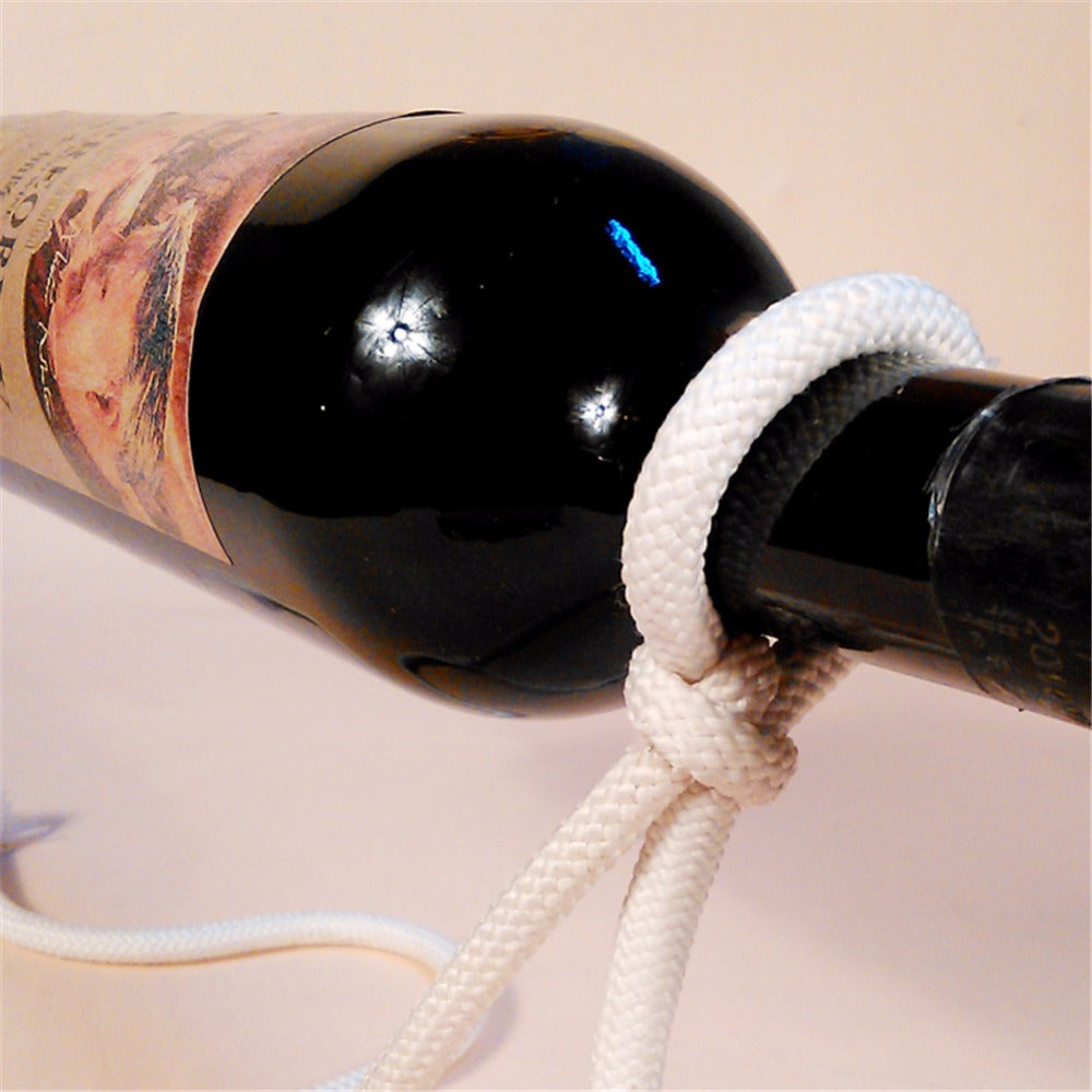 Creative Novelty Magic Illusion Floating Wine Bottle Holder Rope Lasso Wine Rack Whisky Whiskey Kitchen Bar Pub Accessories