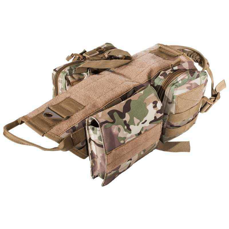 Ihrtrade Tactical Dog Harness Molle System Vest Adjustable Military